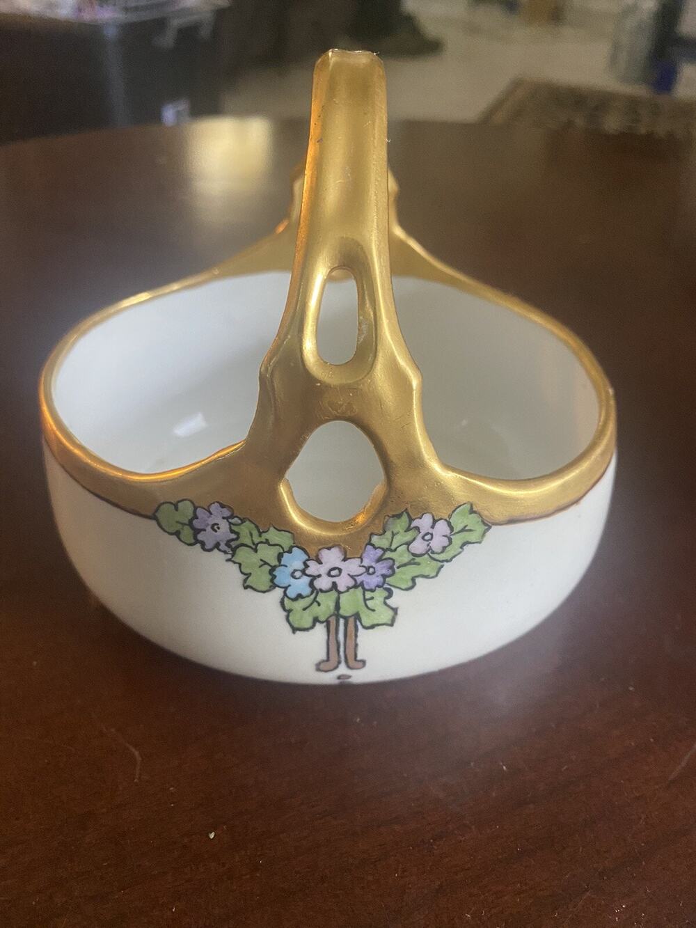 VINTAGE Czechoslovakia M Cooper Signed Basket